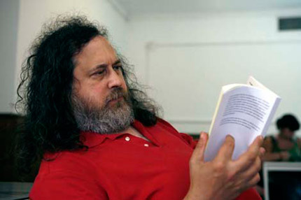 fotografía de Richard Stallman en 2010